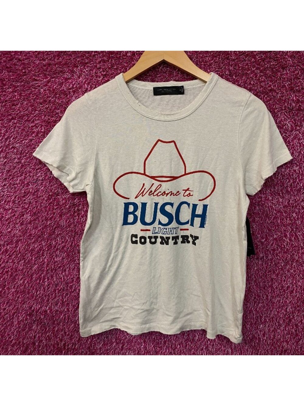 Welcome to Busch Light Country Cowboy Hat Women's T-Shirt XL